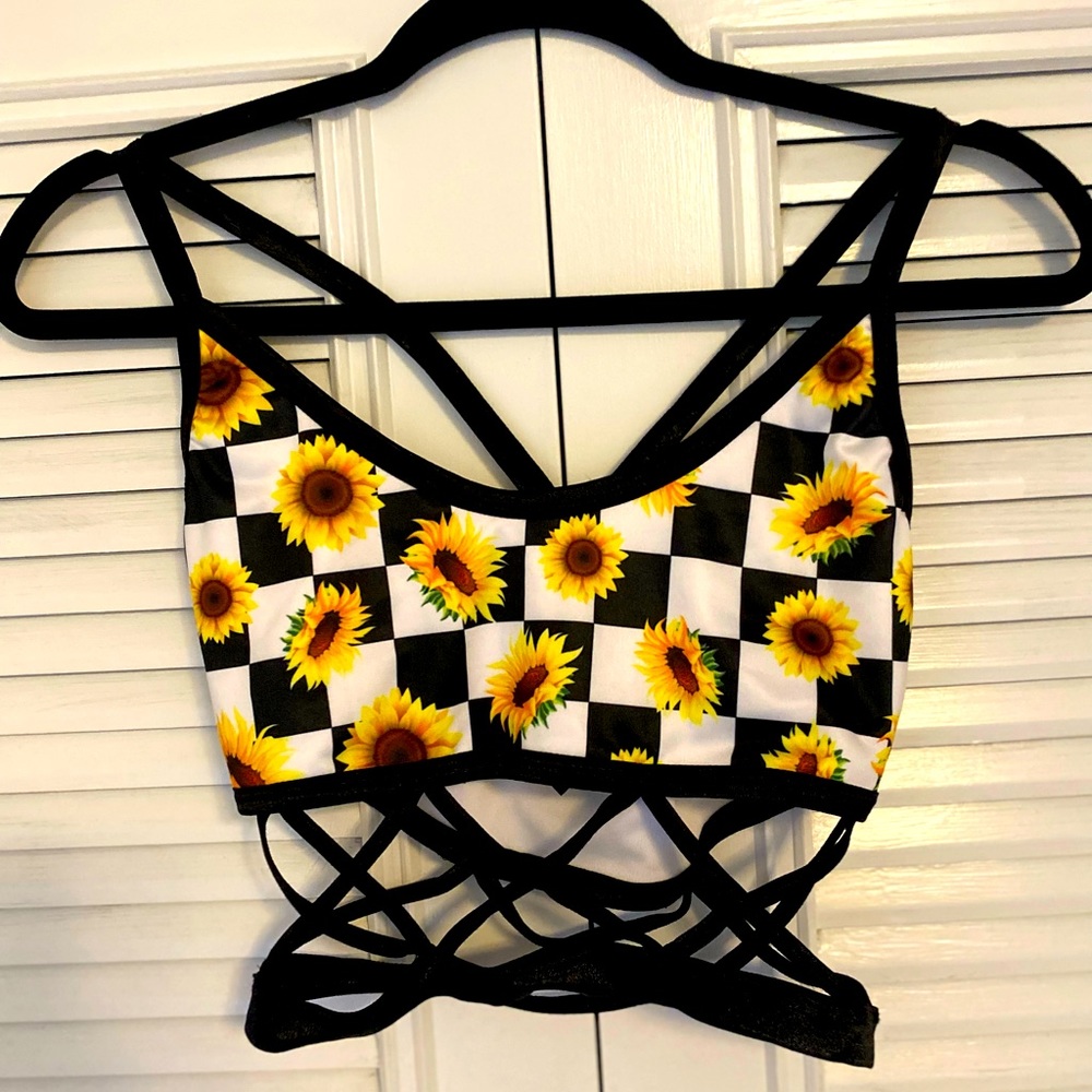 Sunflower Crop Top